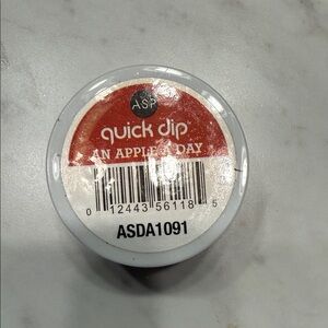 Quick Dip 'An Apple A Day' Wax/Polish Pot - Red & White